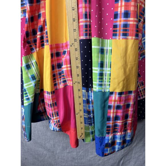 Anthropologie Maeve Patchwork Plaid A-Line Maxi Skirt Size XS Bohemian Colorful - Picture 12 of 14